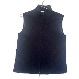 Casual Corner Annex Black Quilted Vest - Size Medium